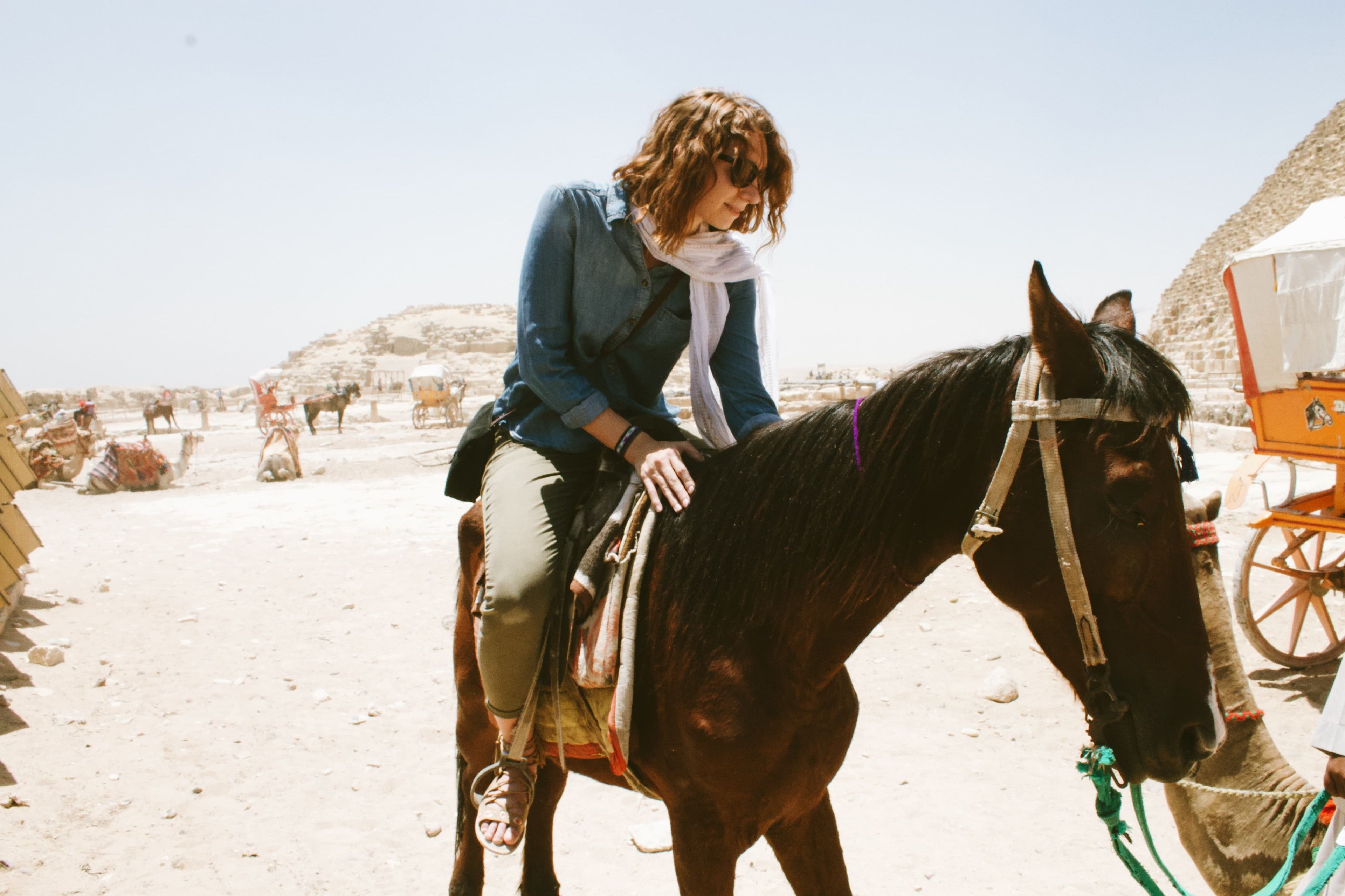 Horse Riding at the Giza Pyramids